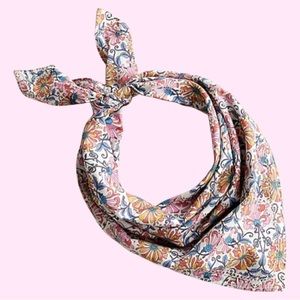J Crew Square scarf in Liberty print color: honeysuckle multi